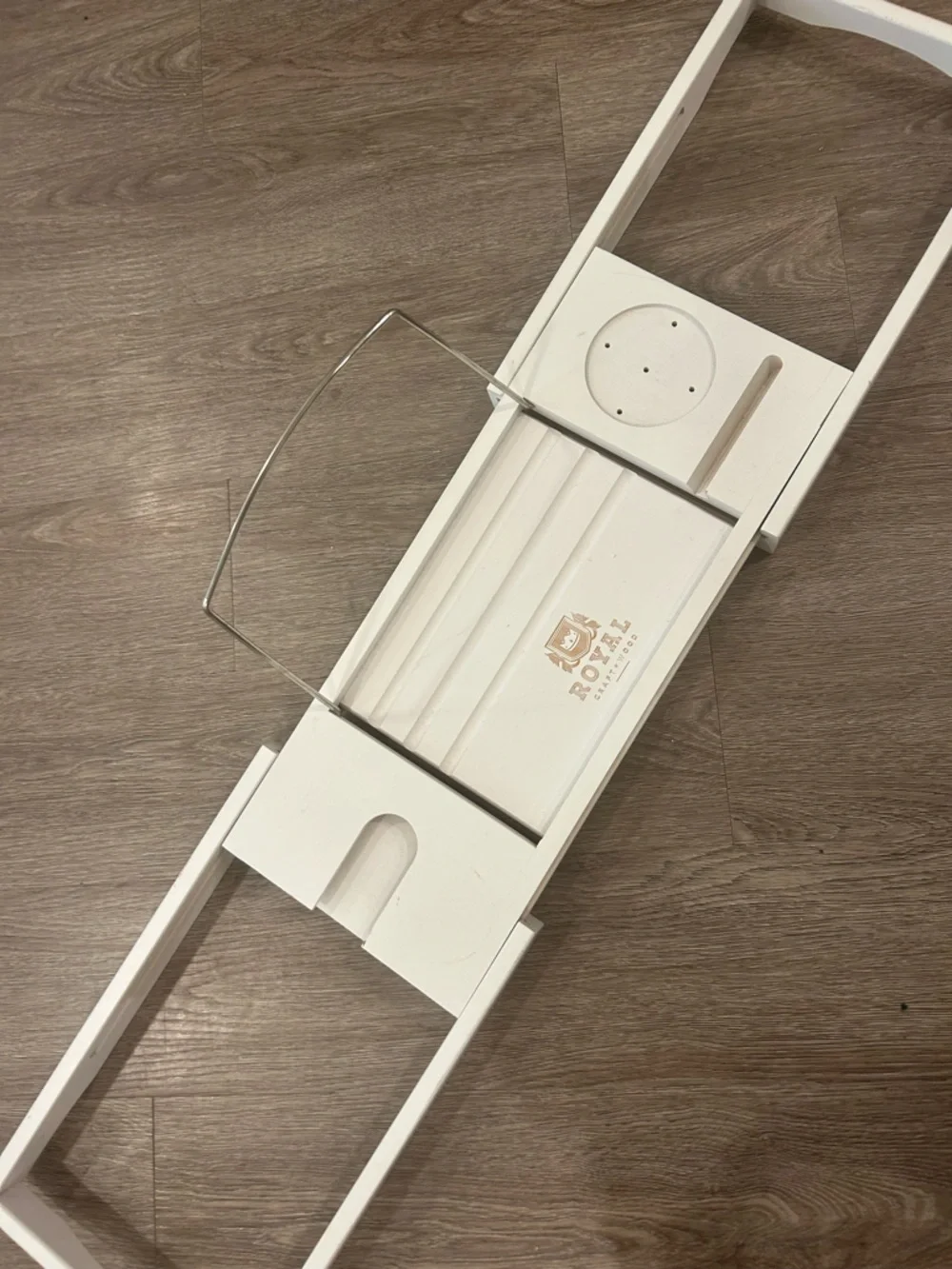 White Bathtub Caddy Tray